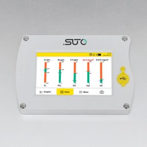 Pantalla S605 Analizador Portatil de Calidad de Aire Respirable