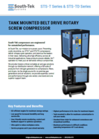 Portadasts t sts td series compresor tornillo transmision banda tanque Airtec Servicios