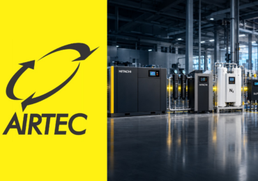 Sistema de aire comprimido industrial Airtec con compresores Hitachi, nitrógeno y monitoreo